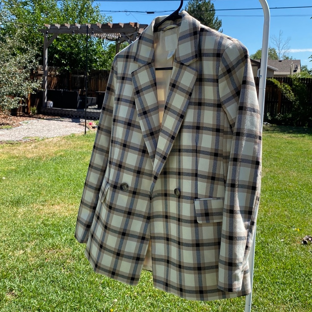 Plaid blazer